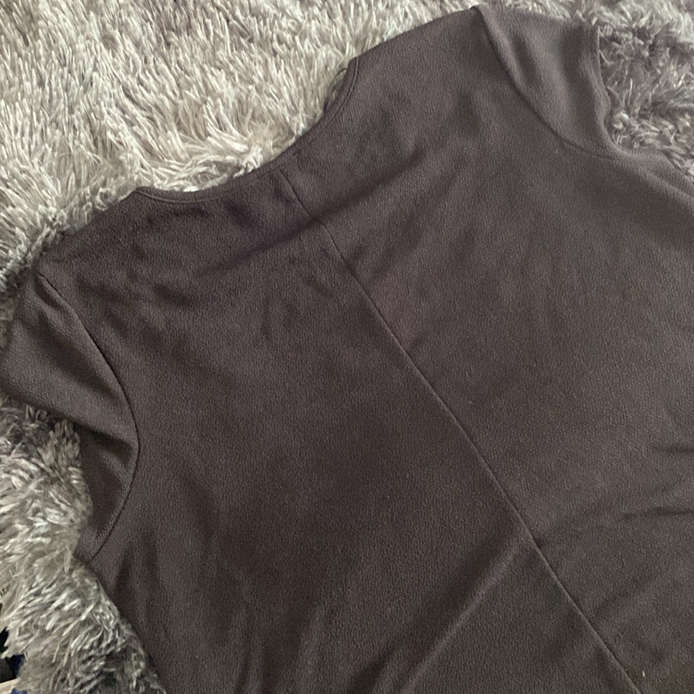 Premise black and golden beads mini t-shirt dress blouse - Picture 11 of 17